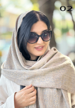 شال دولایه گل برجسته مجلسی - تصویر 2