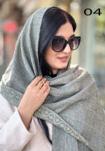 شال دولایه گل برجسته مجلسی - تصویر 4