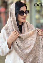 شال دولایه گل برجسته مجلسی - تصویر 8