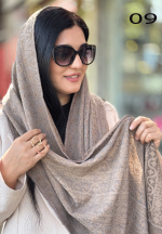 شال دولایه گل برجسته مجلسی - تصویر 9