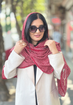 شال پاییزه طرحدار نخی وارداتی
