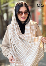 شال پاییزه موهر چهارخونه - تصویر 5