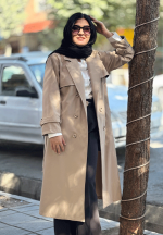 بارانی بلند پاییزه