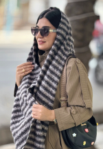 شال موهر راه راه بوکله