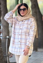 شکت چهارخونه پشمی زنانه