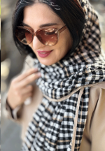 شال پاییزه موهر چهارخونه