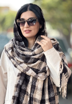 شال موهر چهارخونه پاییزه زنانه