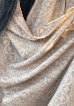 شال دولایه گل برجسته مجلسی