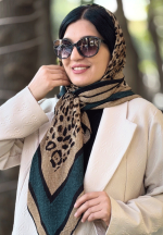 روسری پلنگی پلیسه‌دار - تصویر 5