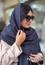 شال موهر سرمه ای