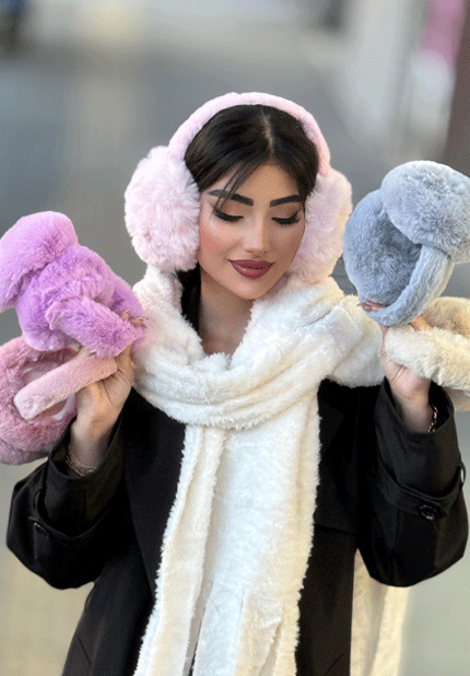 گوش گیر خزدار زمستانی زنانه