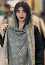 شال کشمیر وارداتی شنل لمه دار