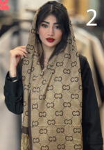 شال کشمیر وارداتی شنل لمه دار قیمت ۸۹۰ ابعاد ۲۰۰*۷۰