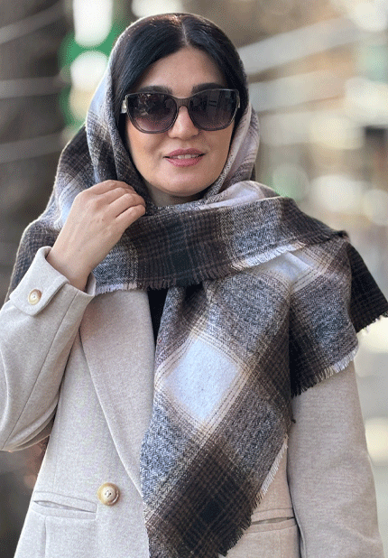 روسری سه گوش موهر پشمی