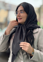 روسری ابریشم الیاف بامبو طرح برجسته