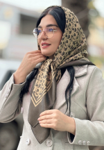 روسری ابریشم الیاف بامبو طرح برجسته
