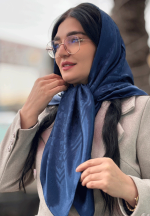 روسری ابریشم الیاف بامبو طرح برجسته