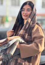 شال موهر چهارخانه
