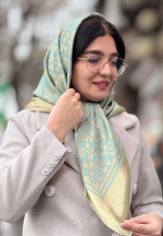 روسری ابریشم الیاف بامبو طرح برجسته